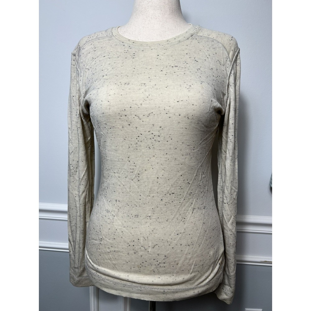 SMARTWOOL Womens (XL) 100% Merino Wool Base Layer Shirt Granola Hiking Gorpcore
